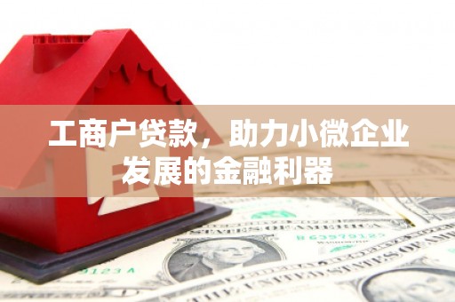 都江堰工商户贷款，助力小微企业发展的金融利器