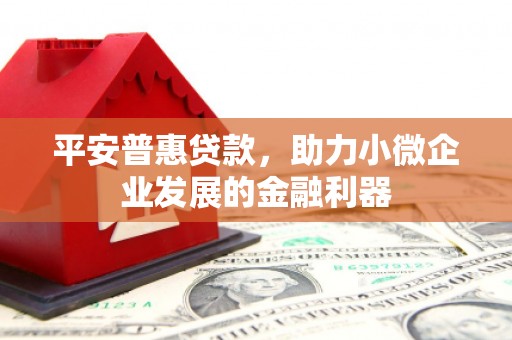 都江堰平安普惠贷款，助力小微企业发展的金融利器