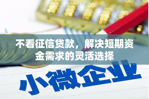 都江堰不看征信贷款，解决短期资金需求的灵活选择