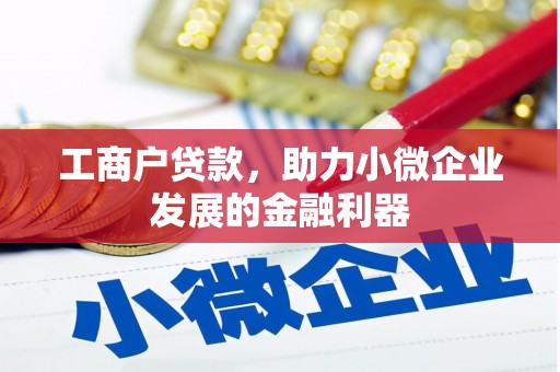 都江堰工商户贷款，助力小微企业发展的金融利器