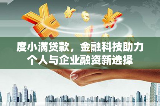 都江堰度小满贷款，金融科技助力个人与企业融资新选择