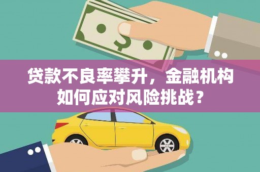 都江堰贷款不良率攀升，金融机构如何应对风险挑战？
