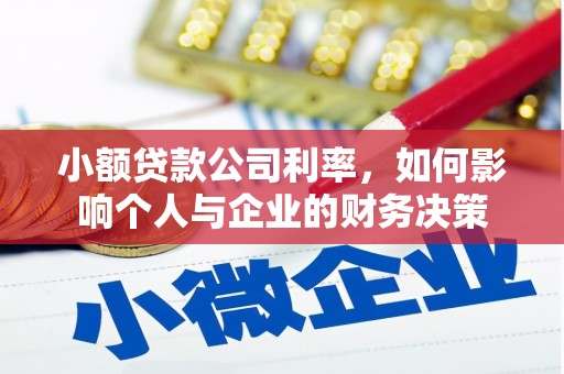 都江堰小额贷款公司利率，如何影响个人与企业的财务决策