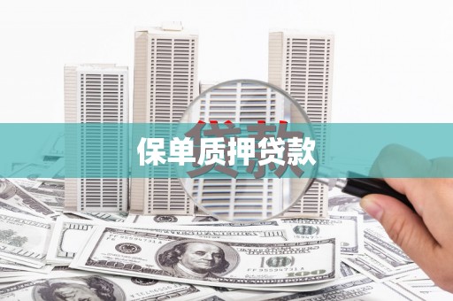 都江堰保单质押贷款