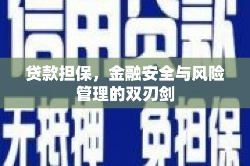都江堰贷款担保，金融安全与风险管理的双刃剑